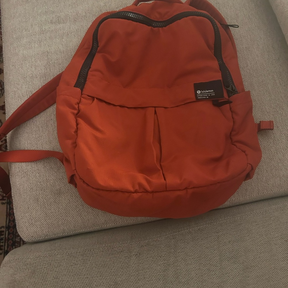Lululemon Orange Backpack